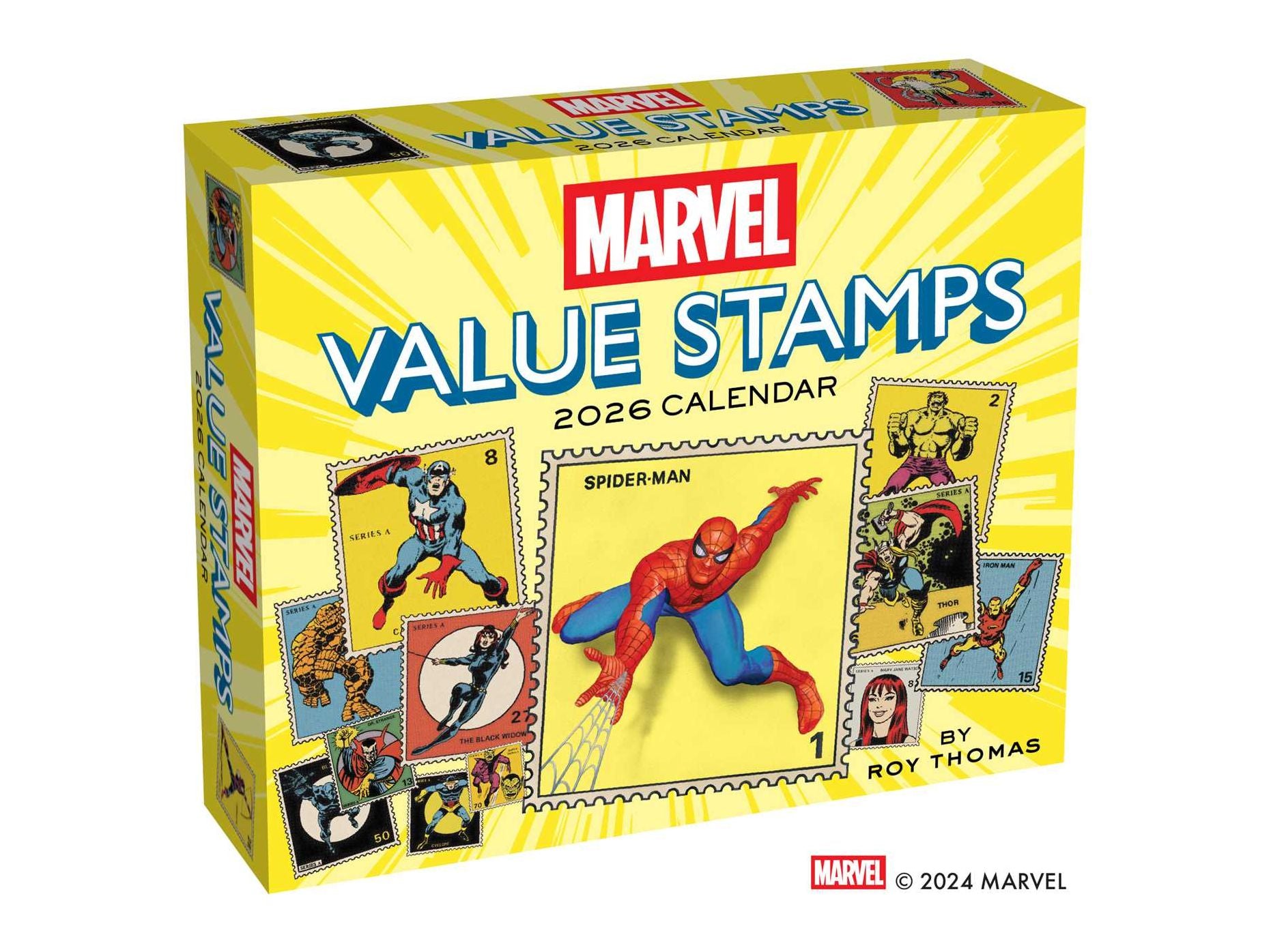 2026 Marvel Value Stamps Day-to-Day Calendar