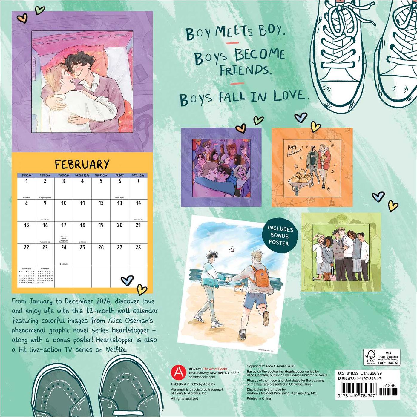 2026 Heartstopper Wall Calendar