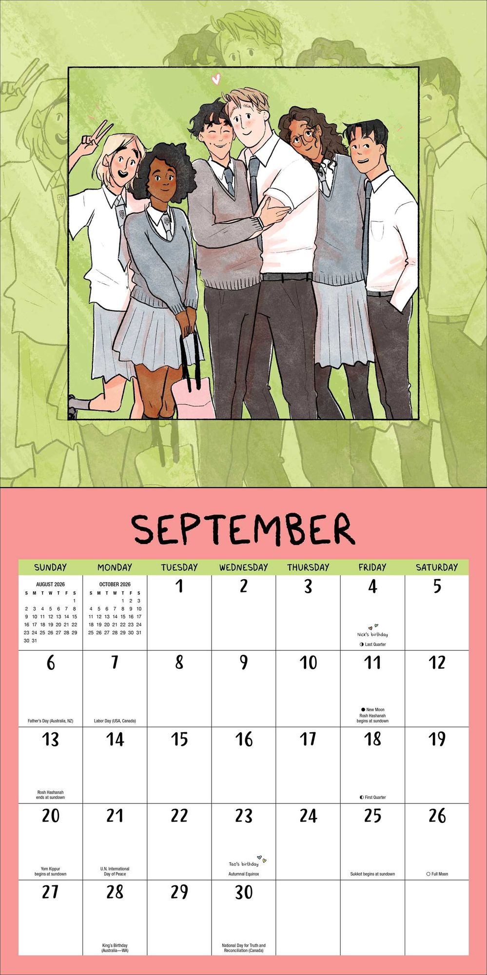 2026 Heartstopper Wall Calendar