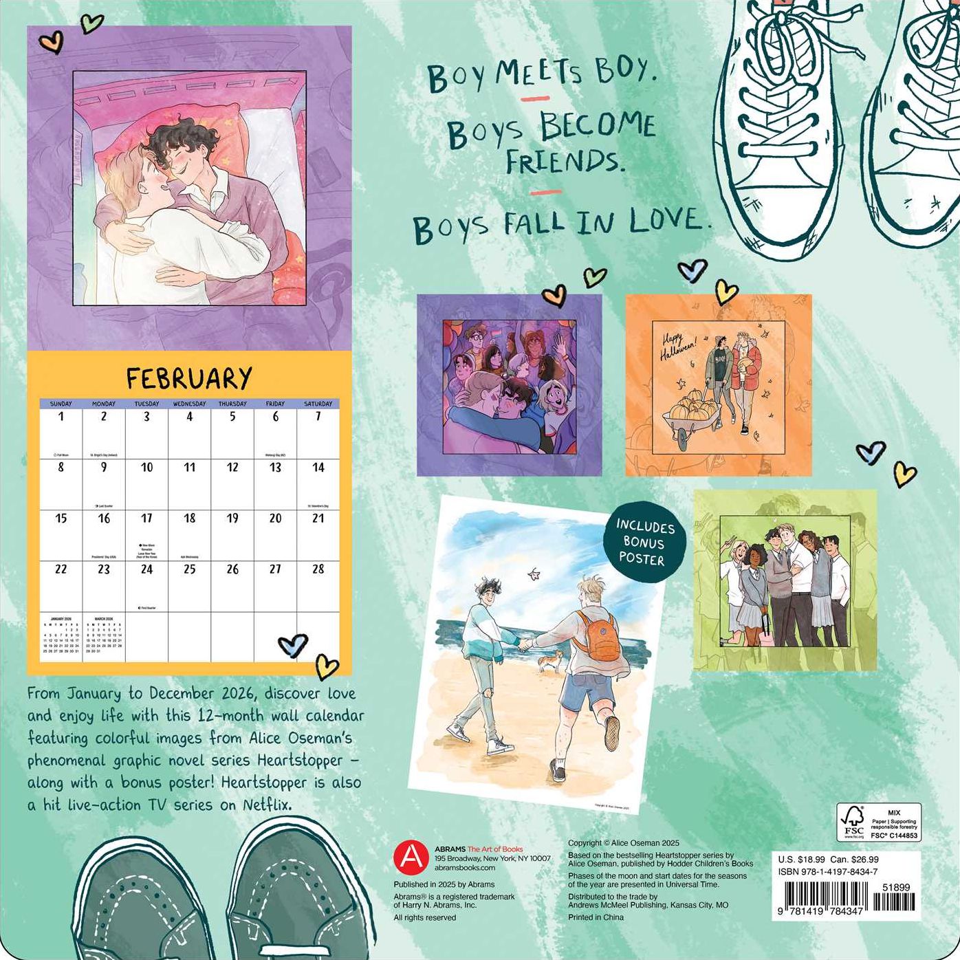 2026 Heartstopper Wall Calendar