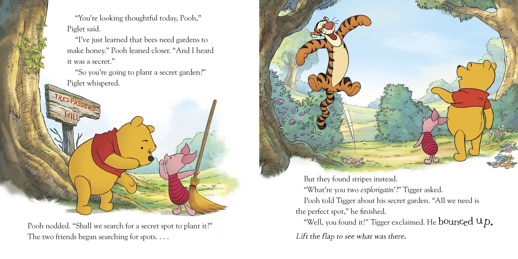Winnie the Pooh: Pooh's Secret Garden: A Lift-the-Flap Book
