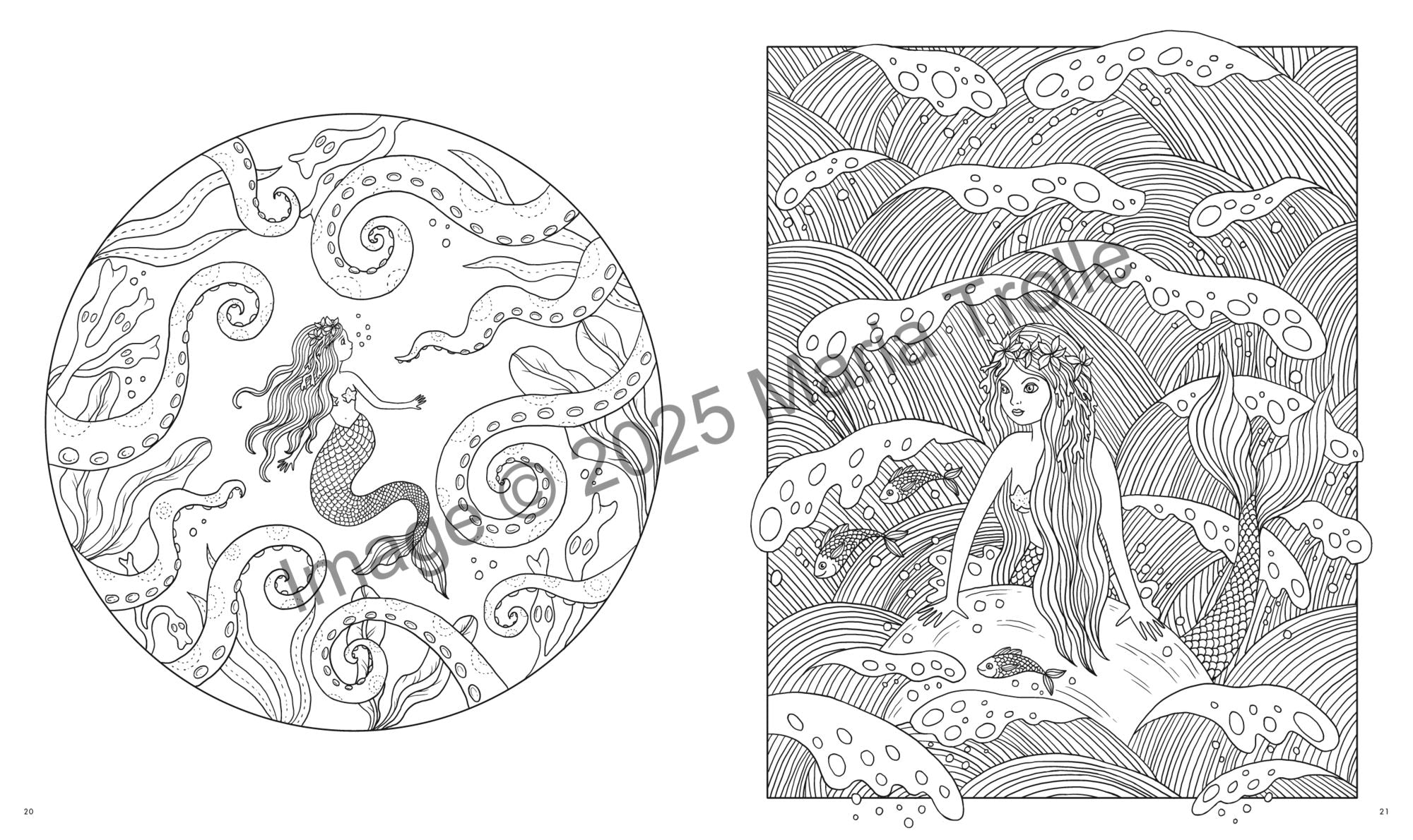 Fairytale Worlds: Hardcover adult coloring book featuring thick, high-quality paper