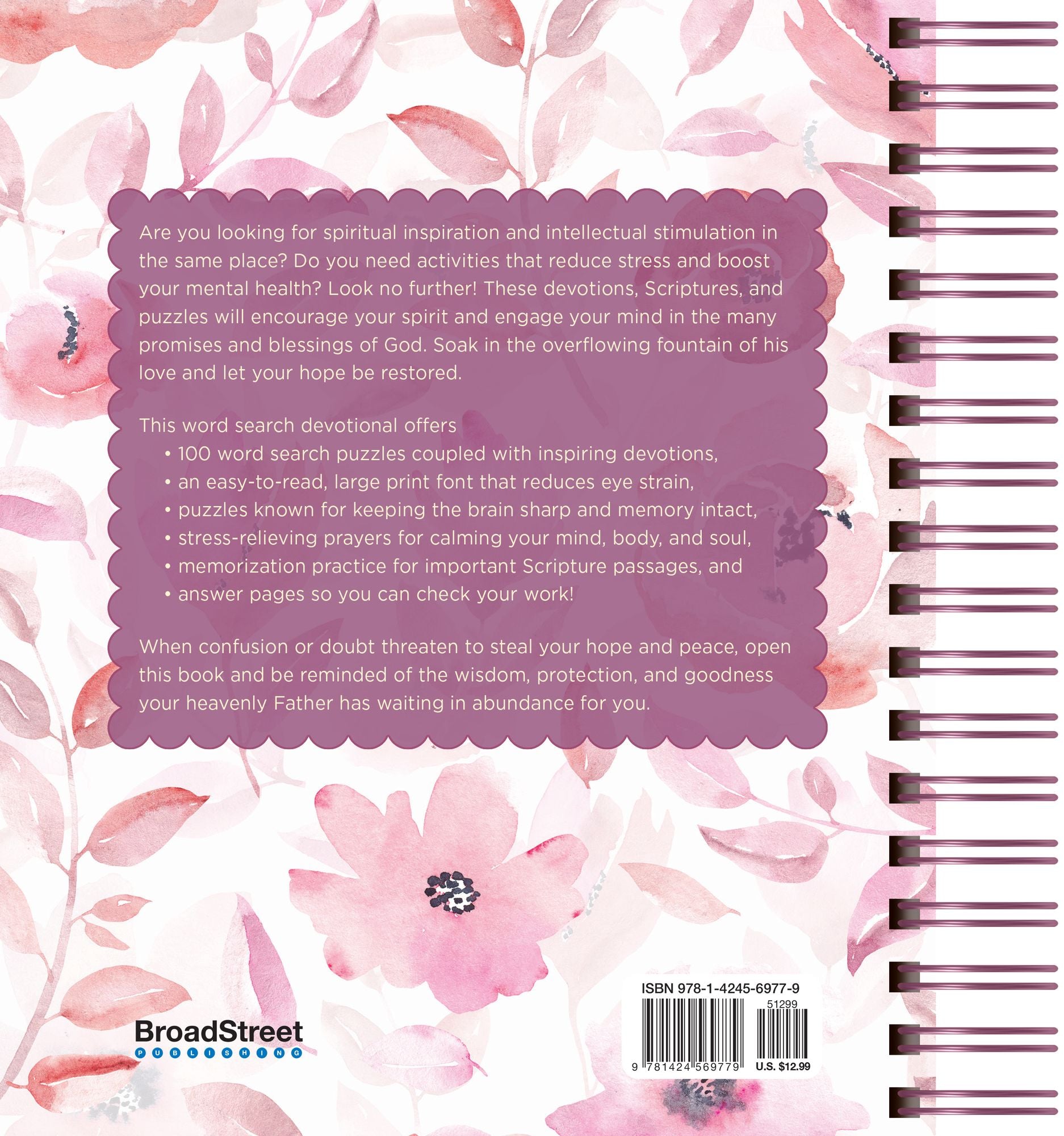 100 Days of Hope for Your Soul: Bible Word Search Devotional