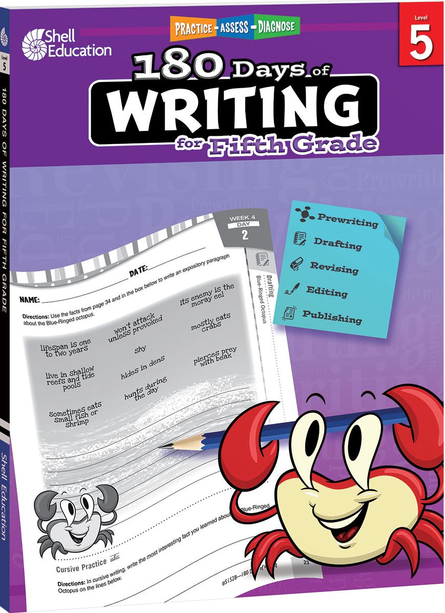 180 DaysT: Writing for Fifth Grade: Practice, Assess, Diagnose