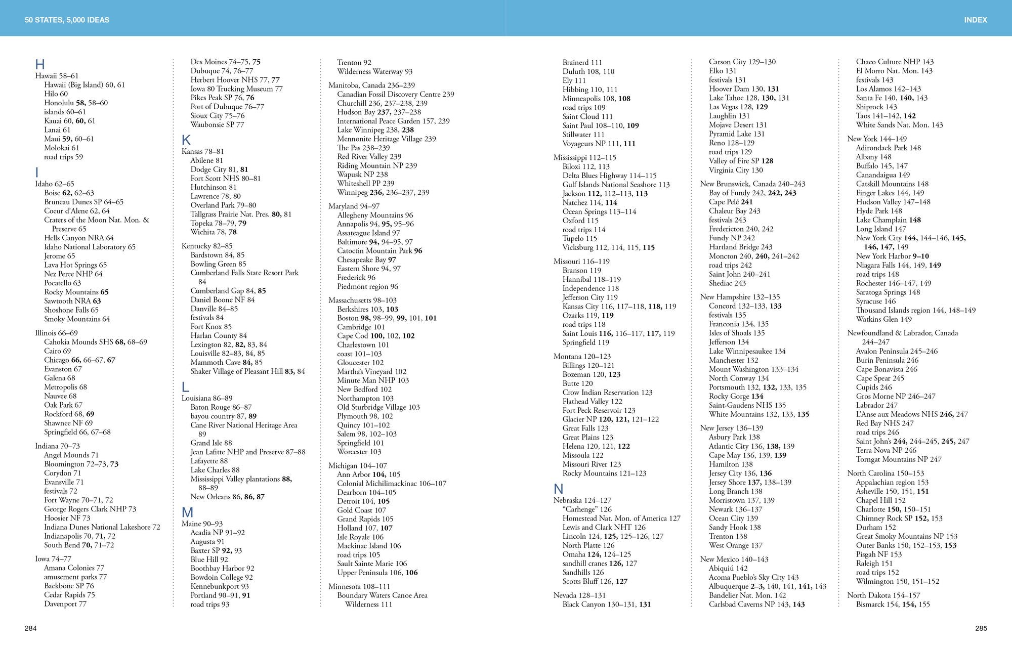 50 States, 5,000 Ideas: Where to Go, When to Go, What to See, What to Do