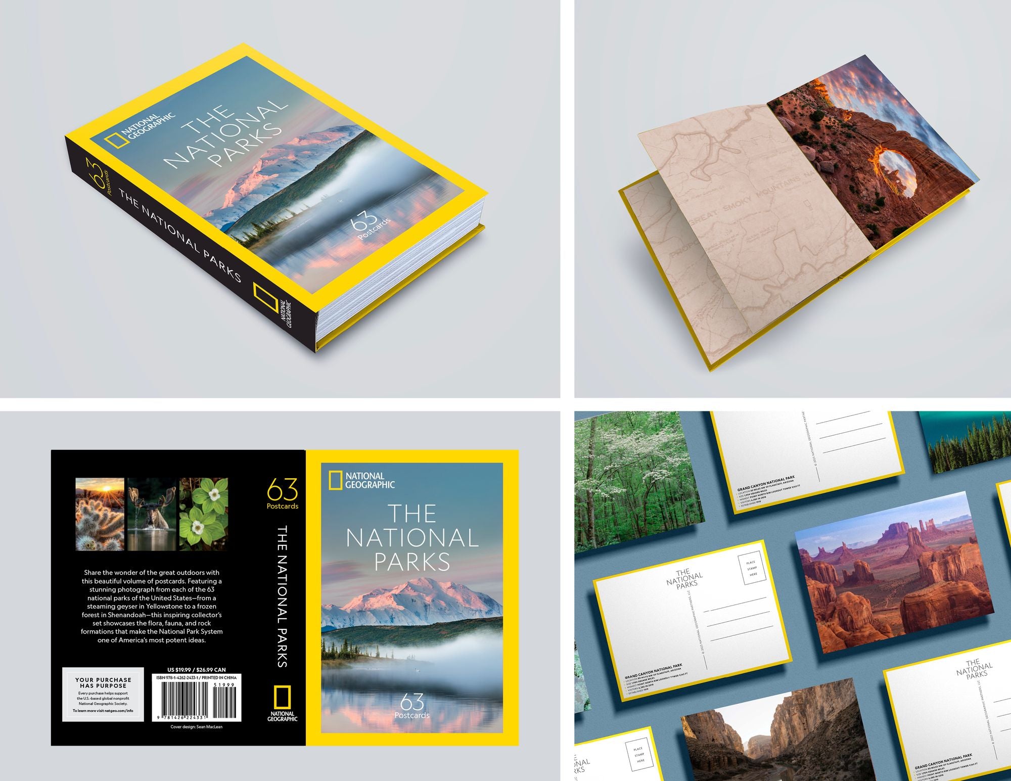 The National Parks: 63 Postcards