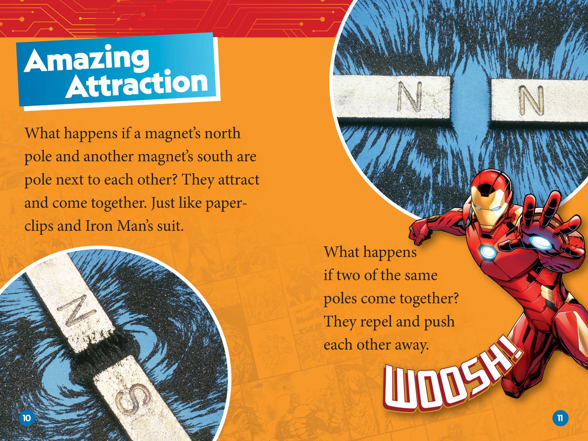 Marvel's Iron Man Goes Magnetic (National Geographic Kids Readers, Level 2)