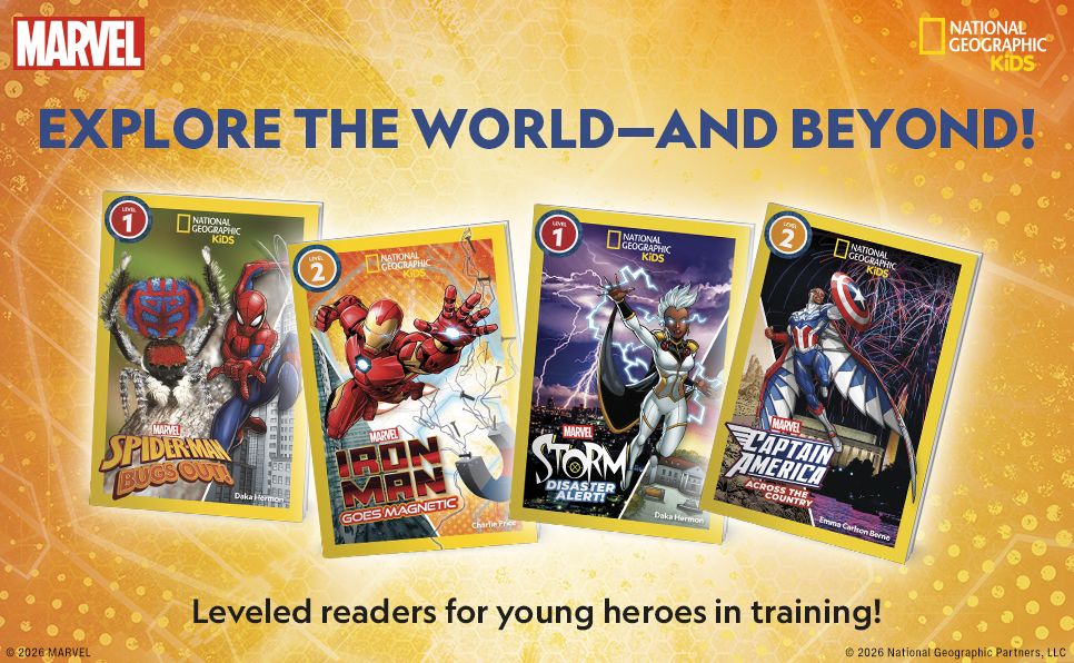 Marvel's Iron Man Goes Magnetic (National Geographic Kids Readers, Level 2)
