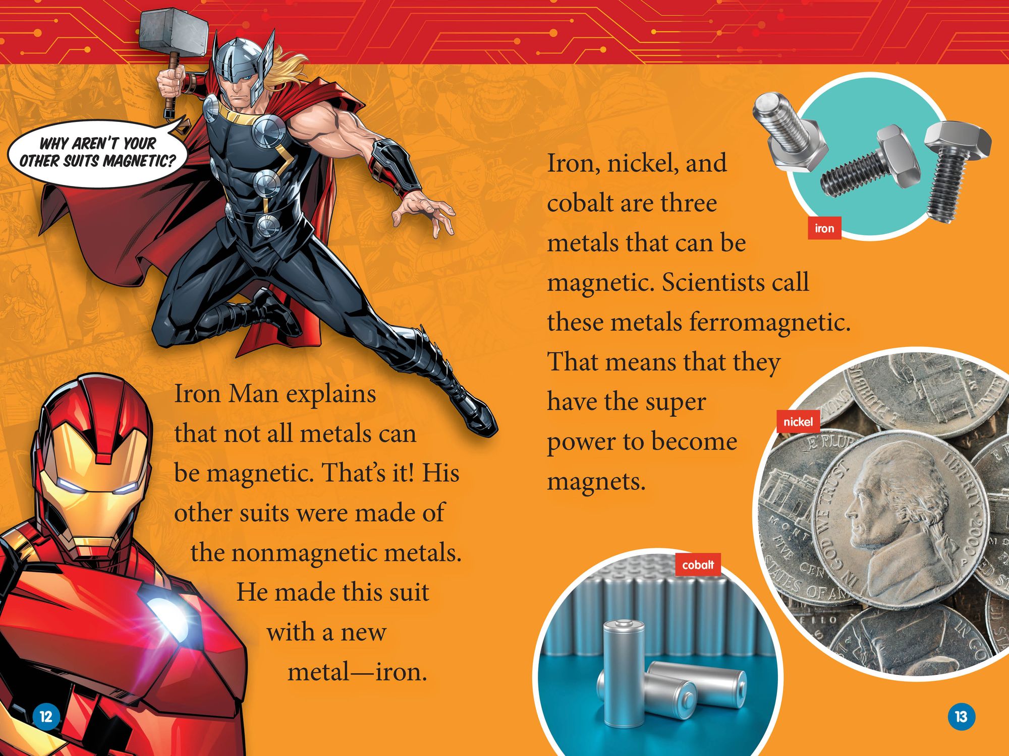 Marvel's Iron Man Goes Magnetic (National Geographic Kids Readers, Level 2)
