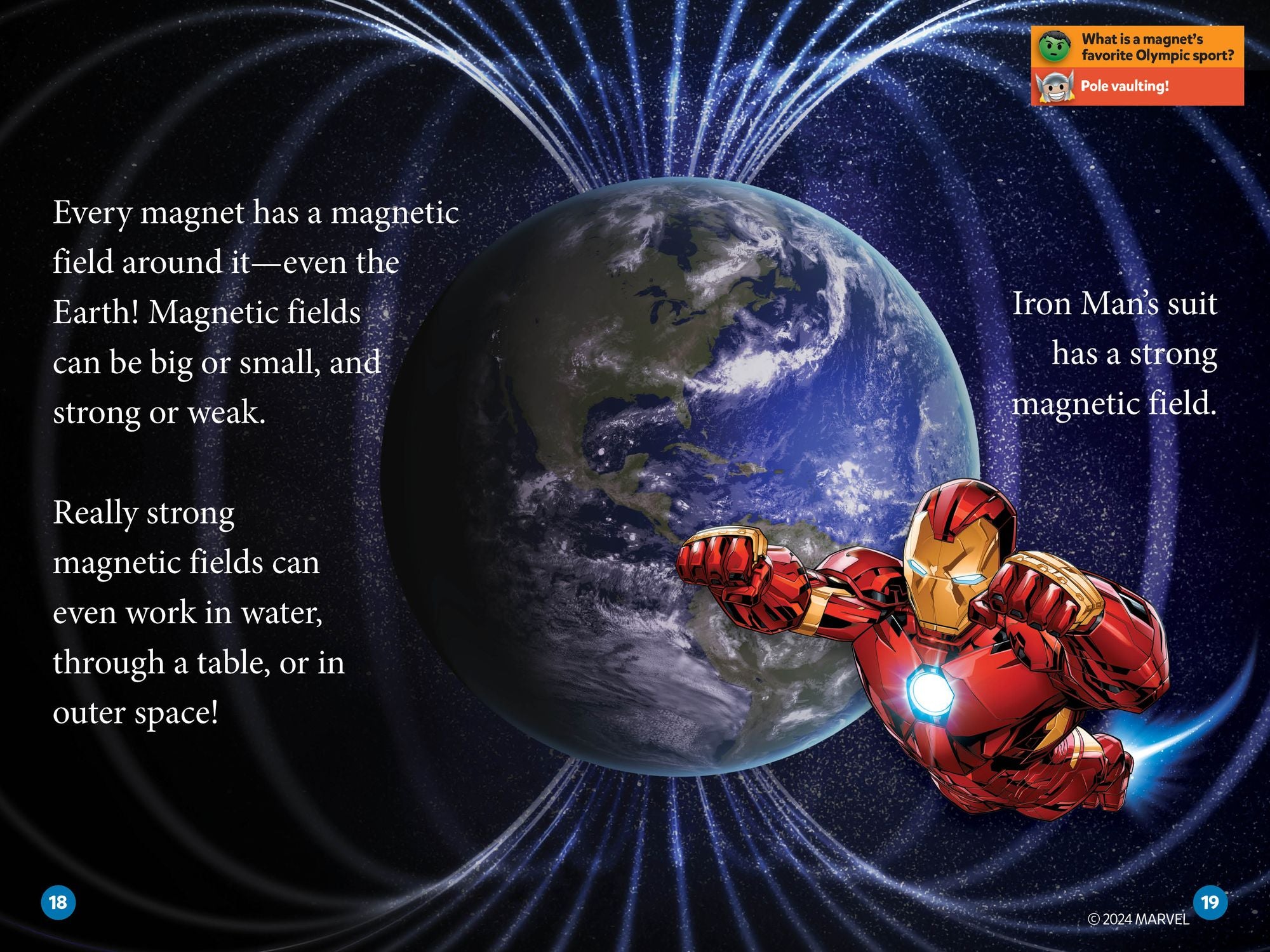 Marvel's Iron Man Goes Magnetic (National Geographic Kids Readers, Level 2)
