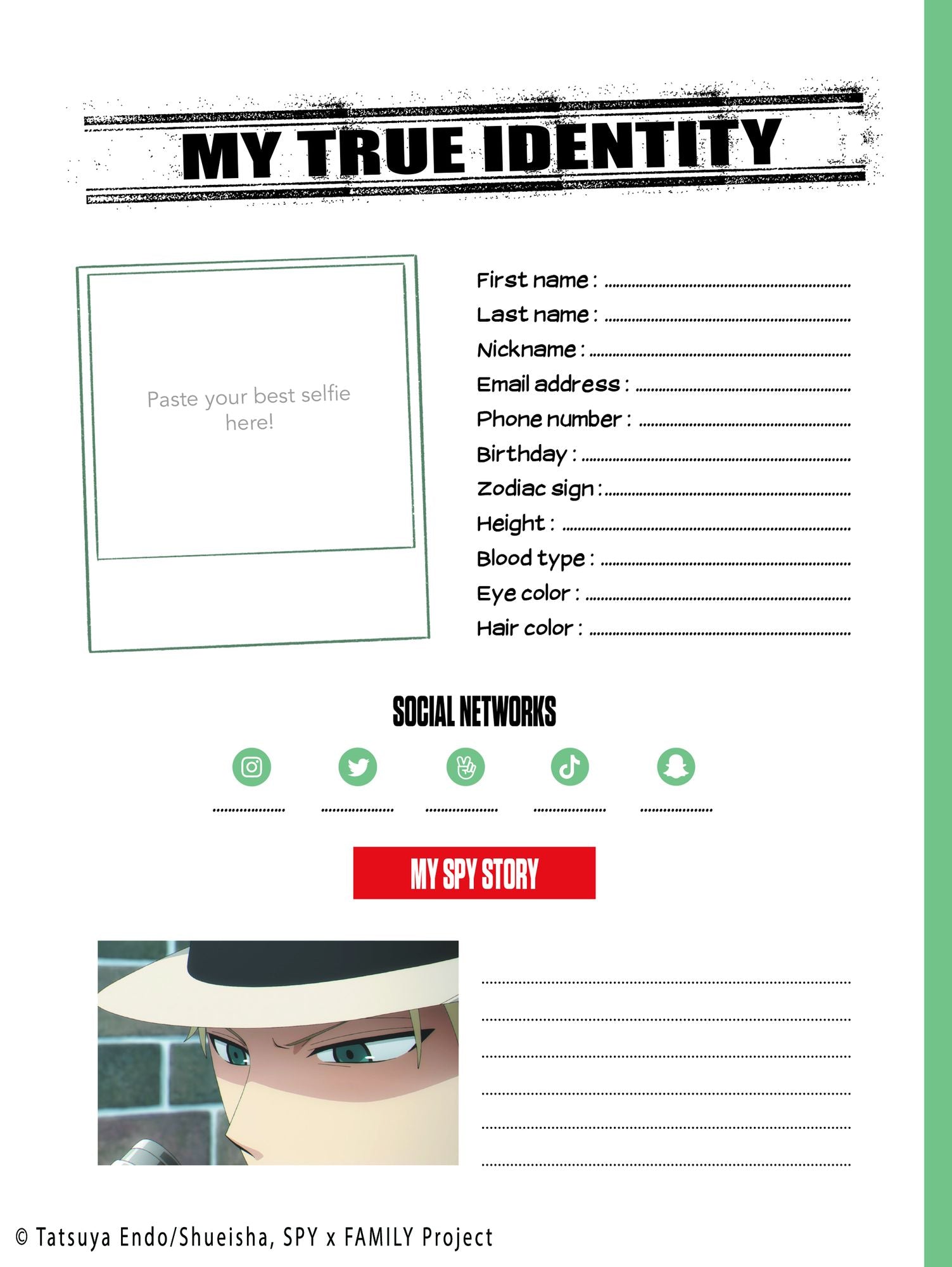 SPY x FAMILY S1 Fan Notebook