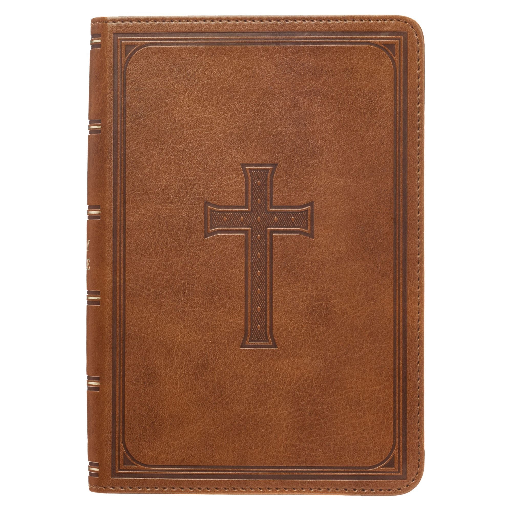 KJV Compact Large Print Lux-Leather Tan