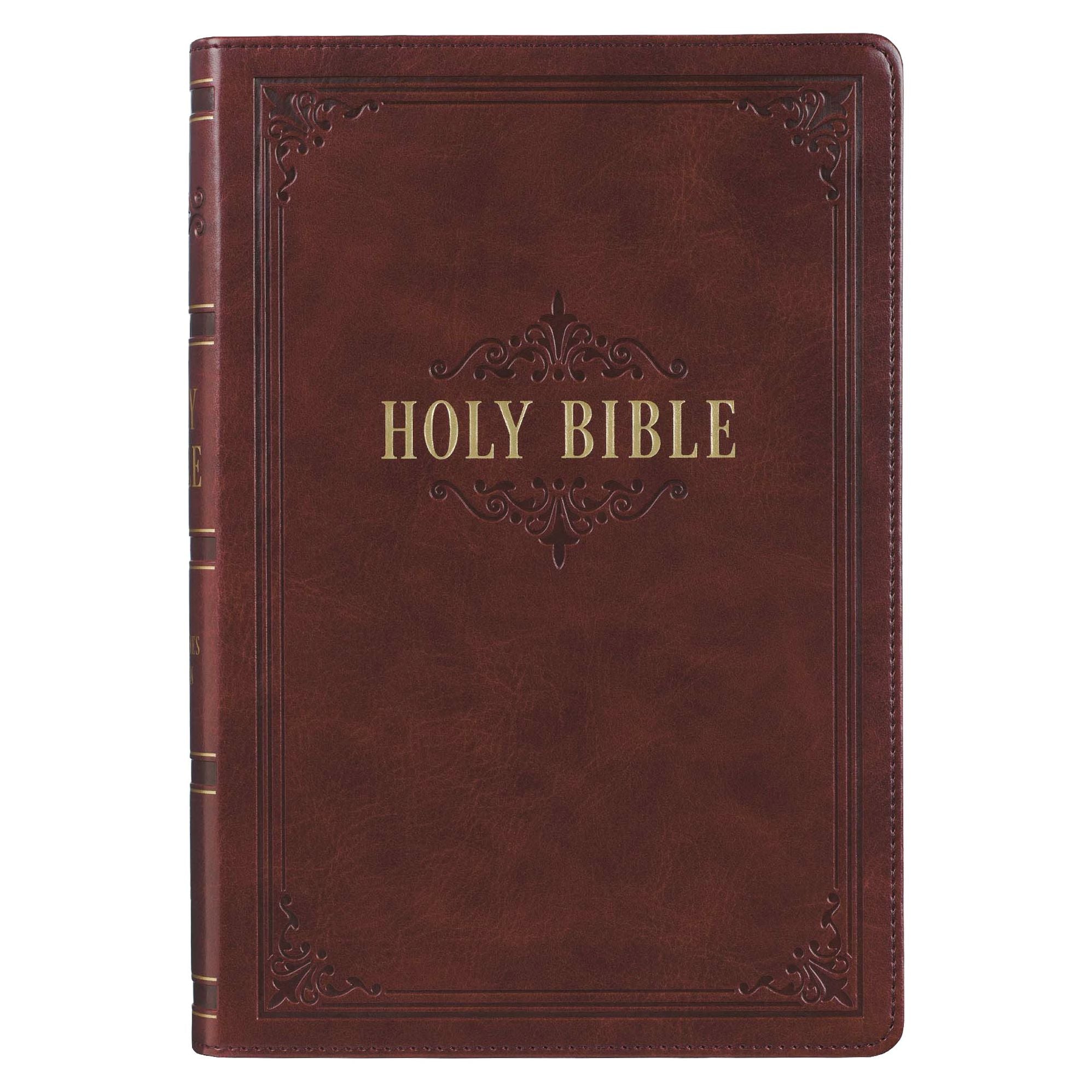 KJV Bible Giant Print Full-Size (Faux Leather, Burgundy)