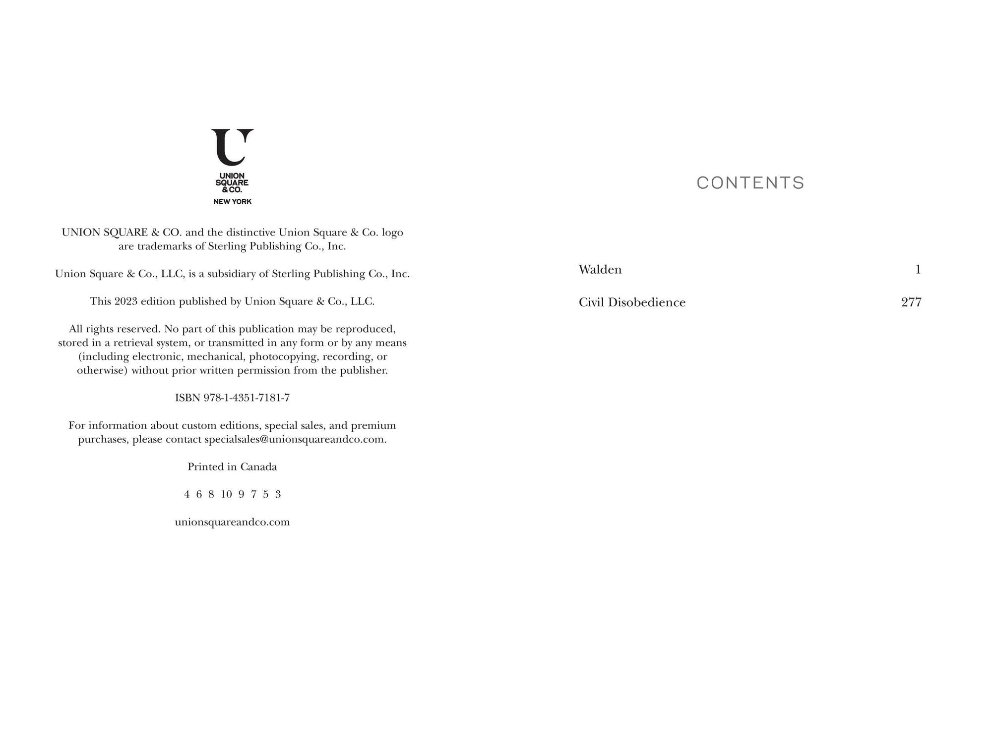 Walden and Civil Disobedience (Signature Classics)