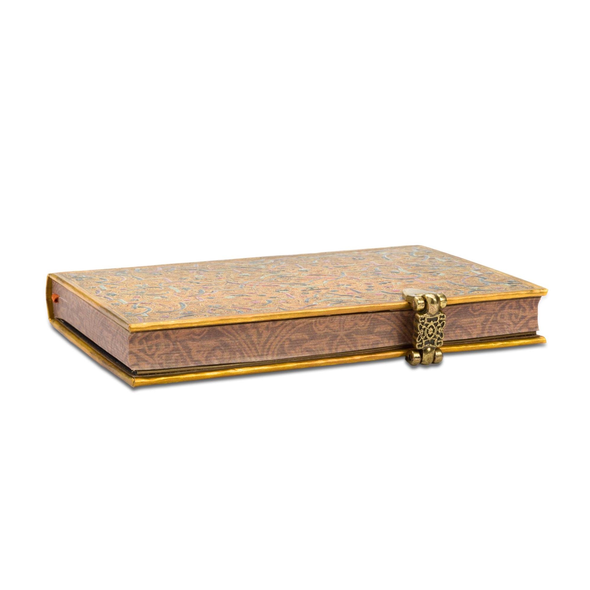 Paperblanks Gold Inlay Hardcover Journals Mini 208 pg Lined