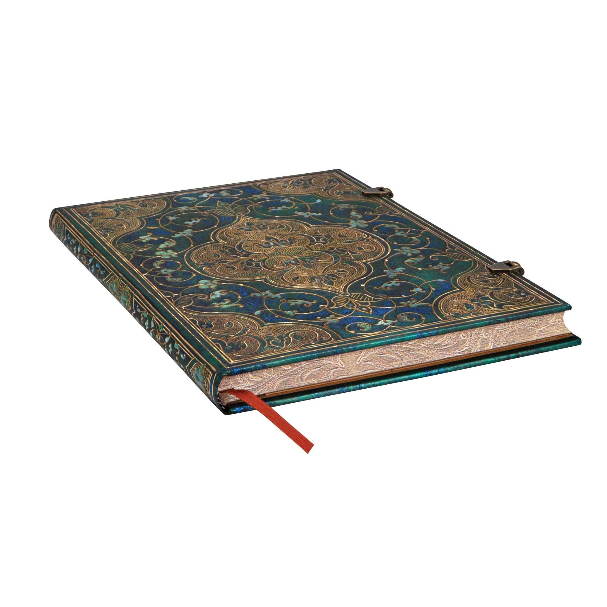 Paperblanks Turquoise Chronicles Hardcover Ultra Lined Clasp Closure 144 Pg 120 GSM