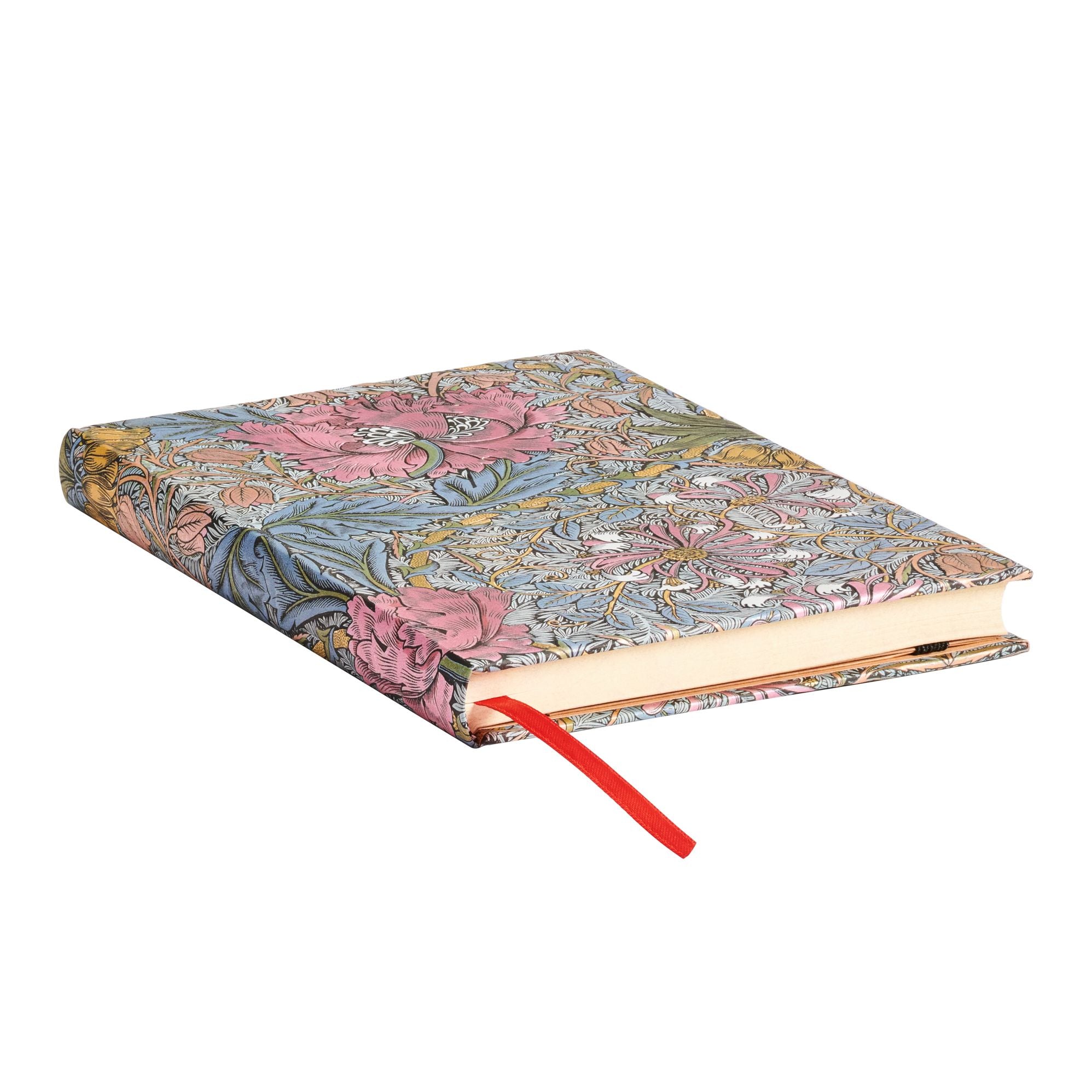 William Morris Pink Honeysuckle Hardcover Midi Journal
