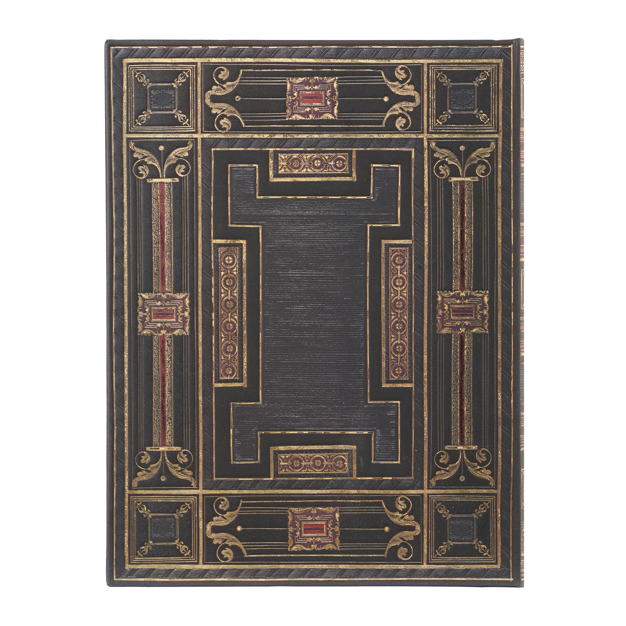 Paperblanks Onyx Asterales Hardcover Journal Ultra Lined Elastic Band Closure 144 Pg 120 GSM
