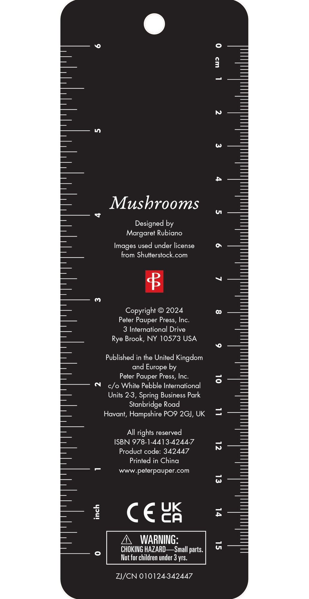 Mushrooms Beaded Bookmark
