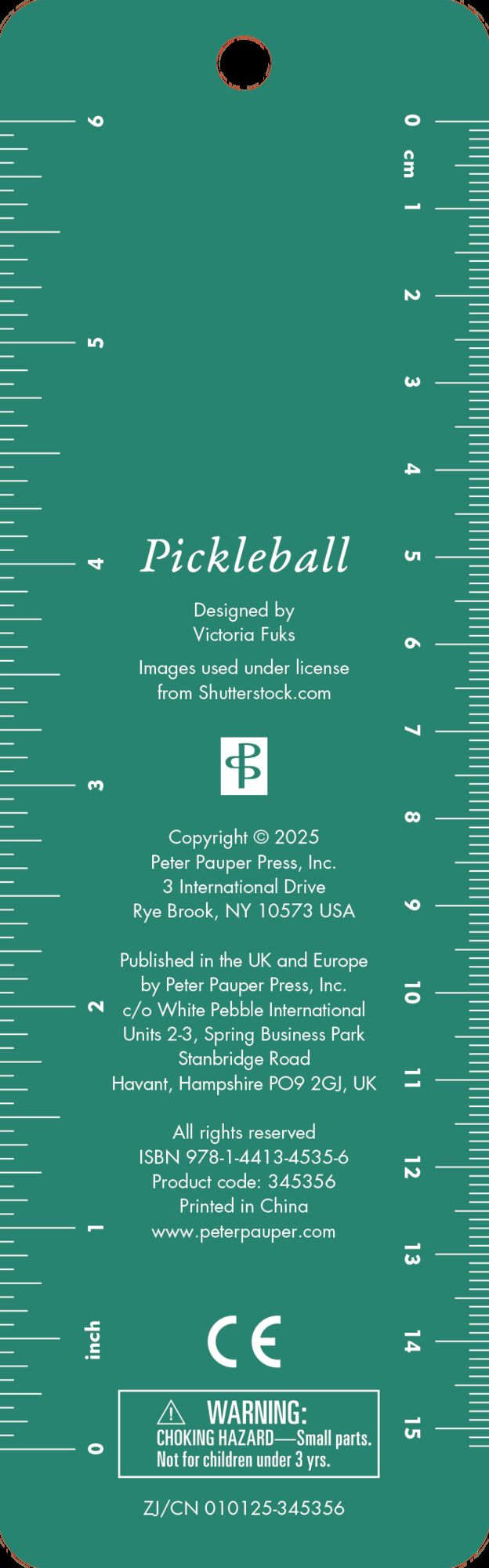 Pickleball Beaded Bookmark