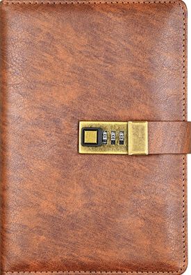 Brown Artisan Locking Journal (Diary, Notebook)