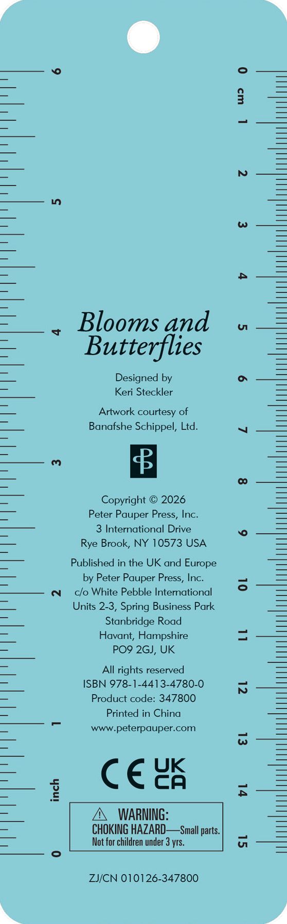 Blooms & Butterflies Beaded Bookmark