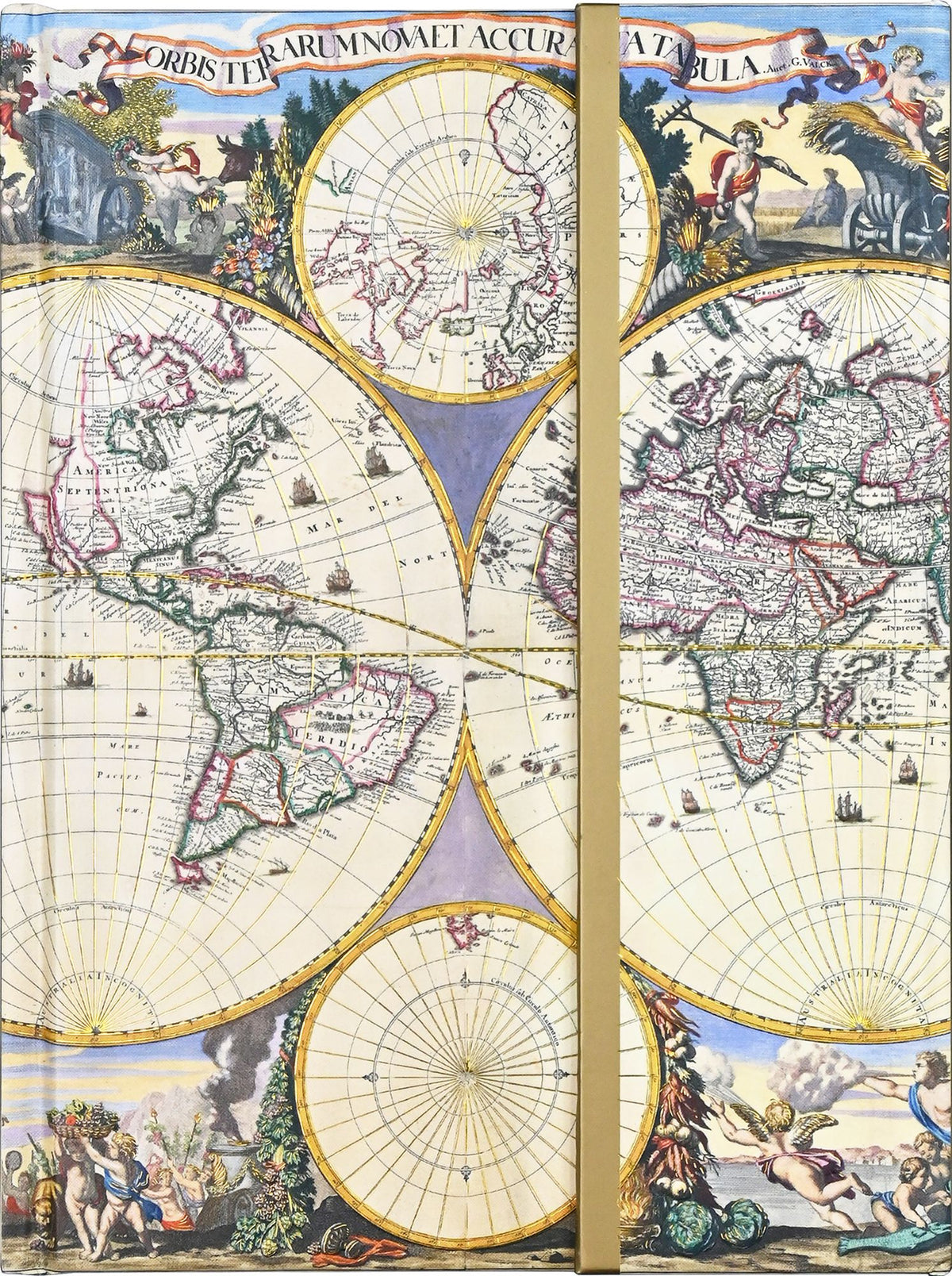 World Map Page-A-Day Travel Journal