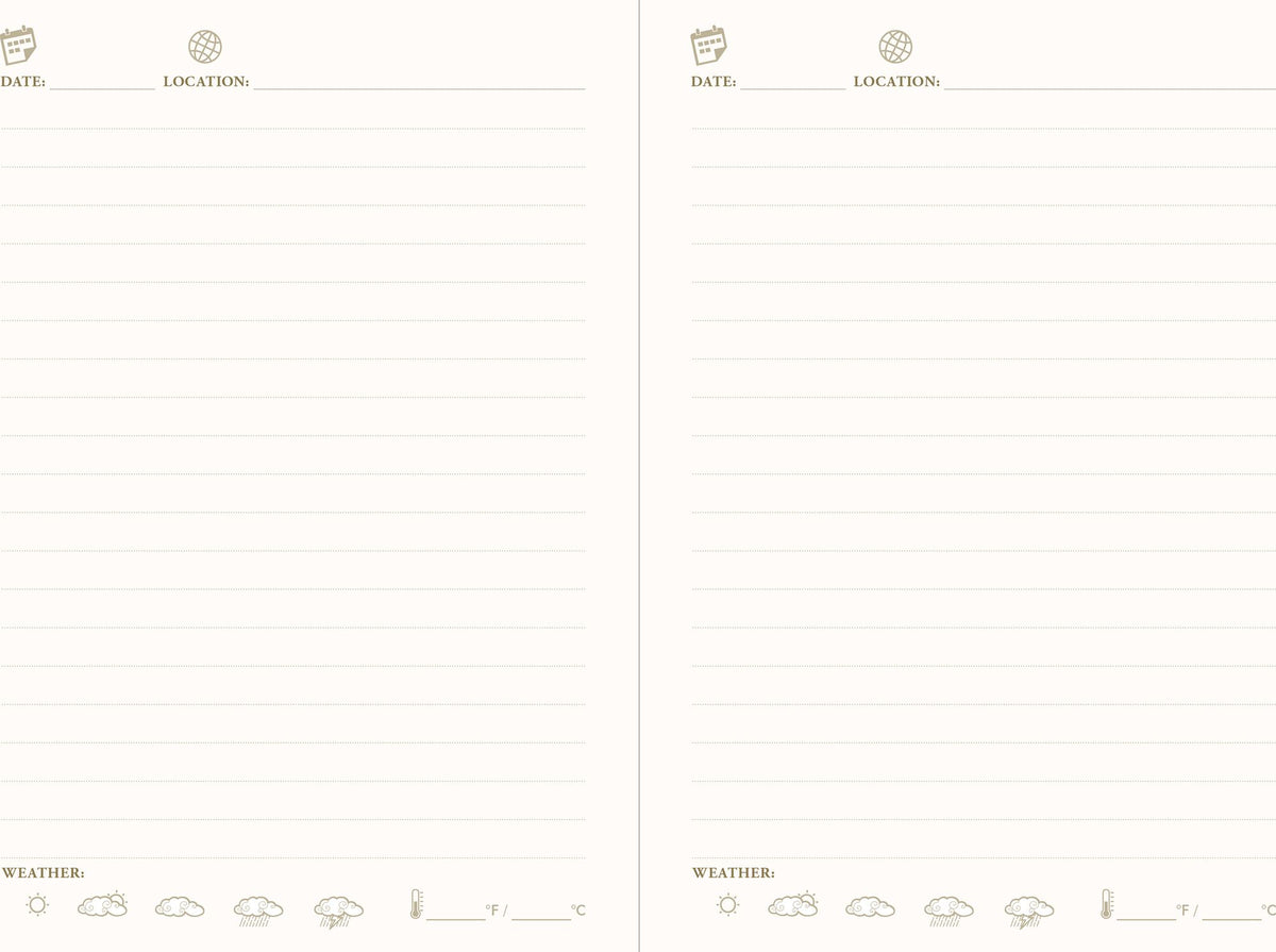 World Map Page-A-Day Travel Journal