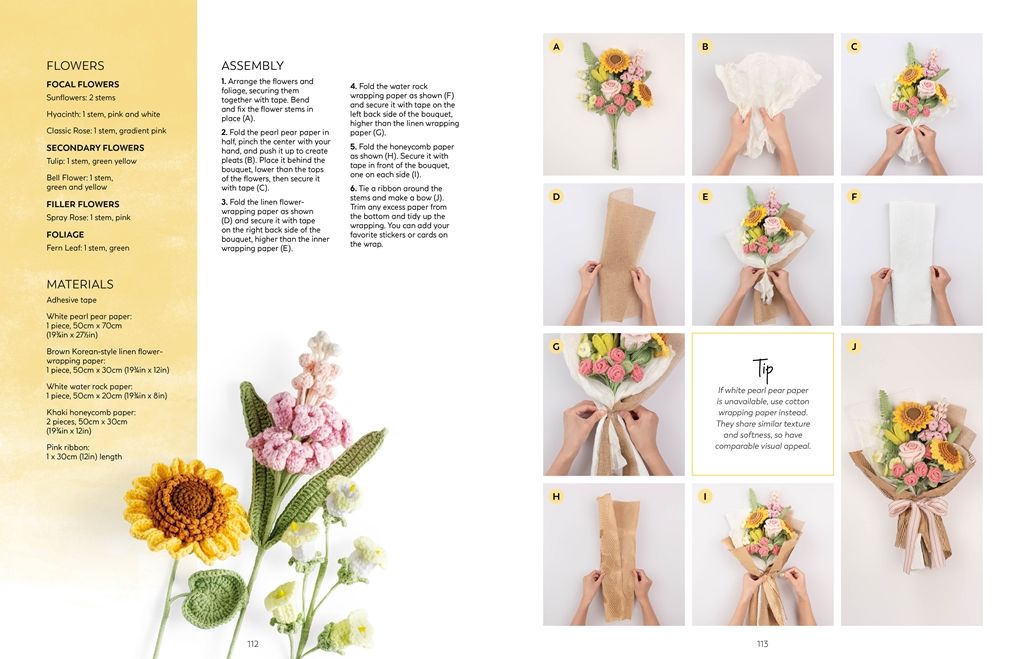 Crochet A Flower Bouquet: 35 crochet patterns for handmade flowers and foliage