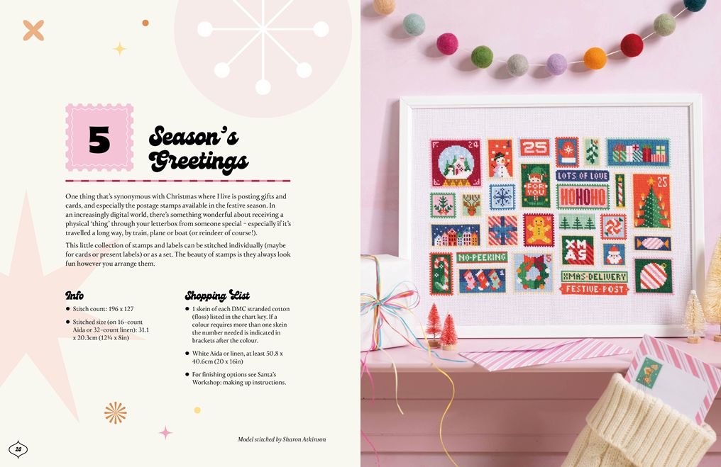 Merry Stitchmas: 24 fun and festive cross stitch designs