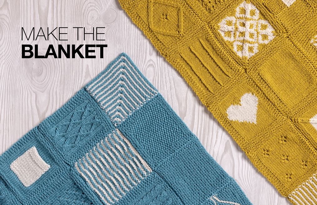 Learn to Knit in 50 Squares: A 2-in-1 knitting course and blanket pattern