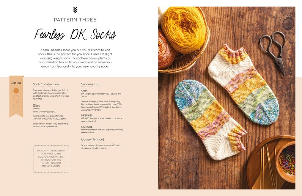 No Fear Sock Knitting: Take the worry out of sock knitting with this beginner's guide