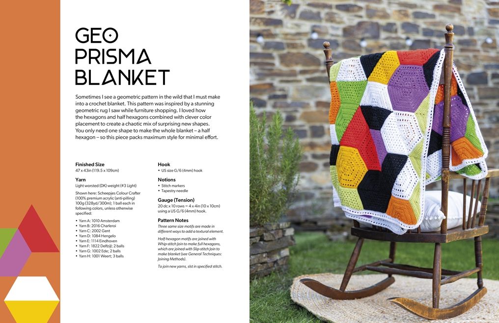 Crochet Modular Blankets: 18 mixed motif designs that play with shape and scale