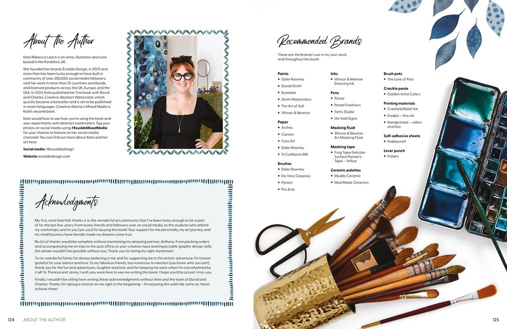 Creative Abstract Mixed Media: The beginner's guide to expressive painting with watercolor and more!