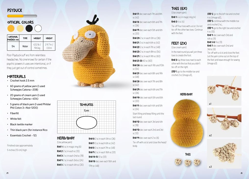 Pokémon Crochet Gengar Kit: Includes materials to make Gengar and instructions for 5 other Pokémon