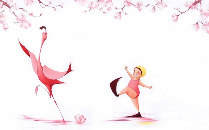 Flora and the Flamingo (Caldecott Honor Book)