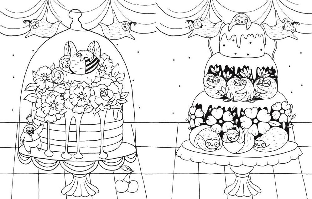 A Million Sloths: Super Cute Creatures to Color