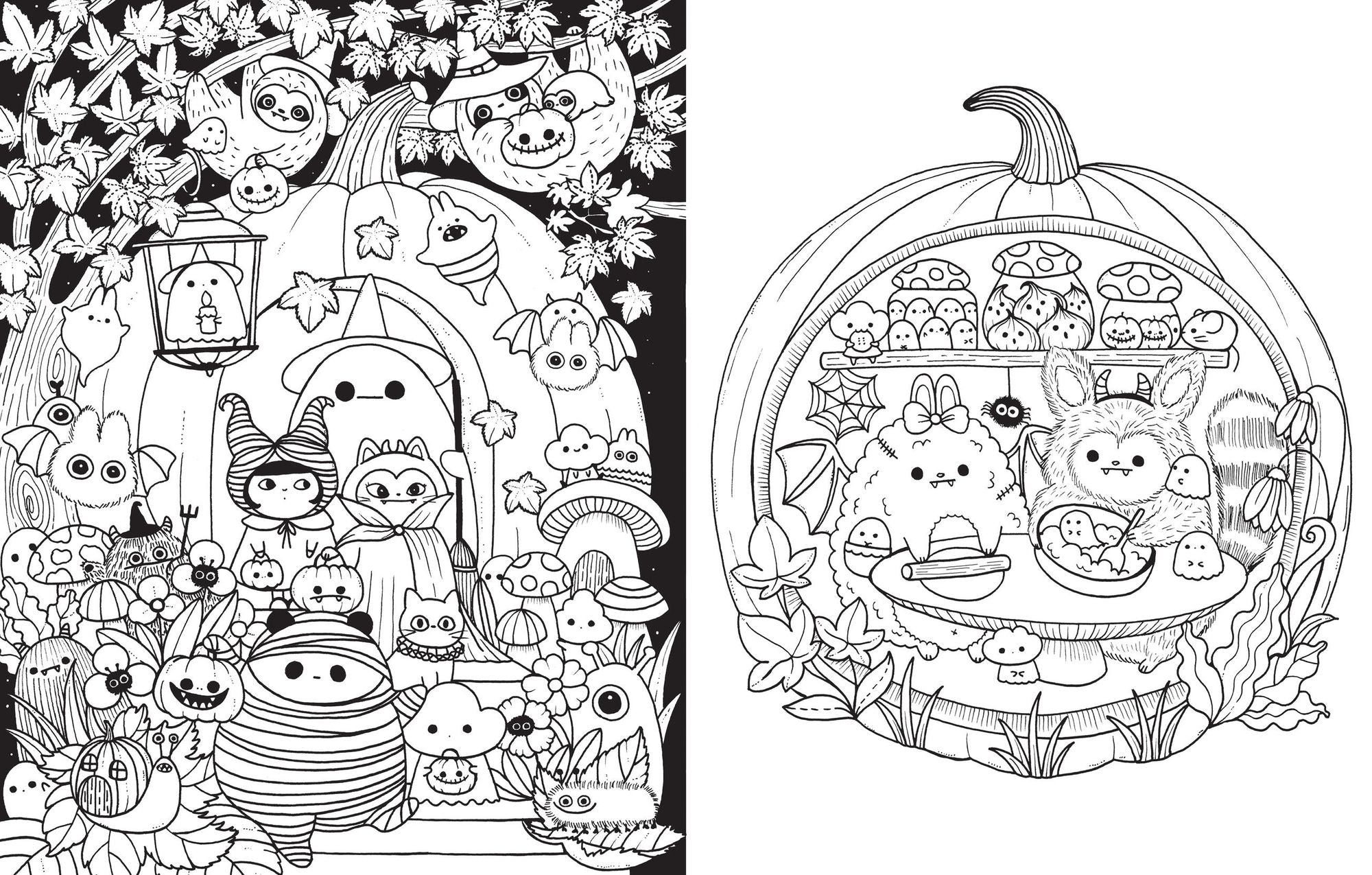 A Million Little Monsters: Frightful Creatures to Color