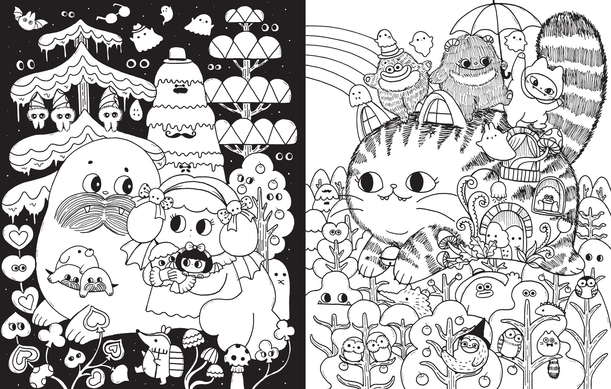 A Million Little Monsters: Frightful Creatures to Color