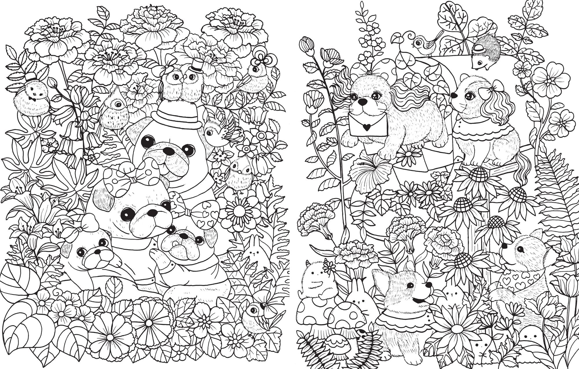 A Million Puppies: Paw-some Pooches to Color