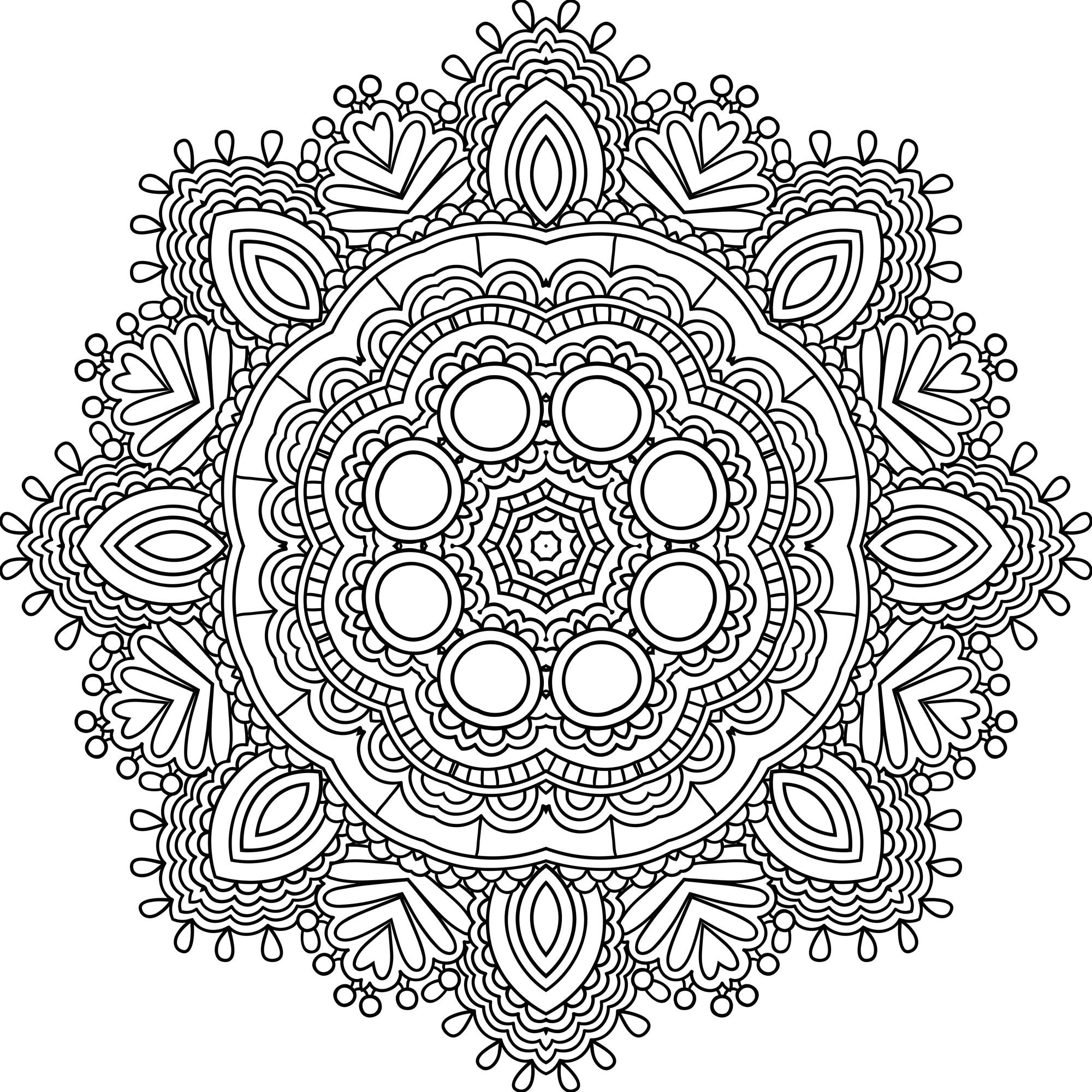Mandala Meditation Coloring Book
