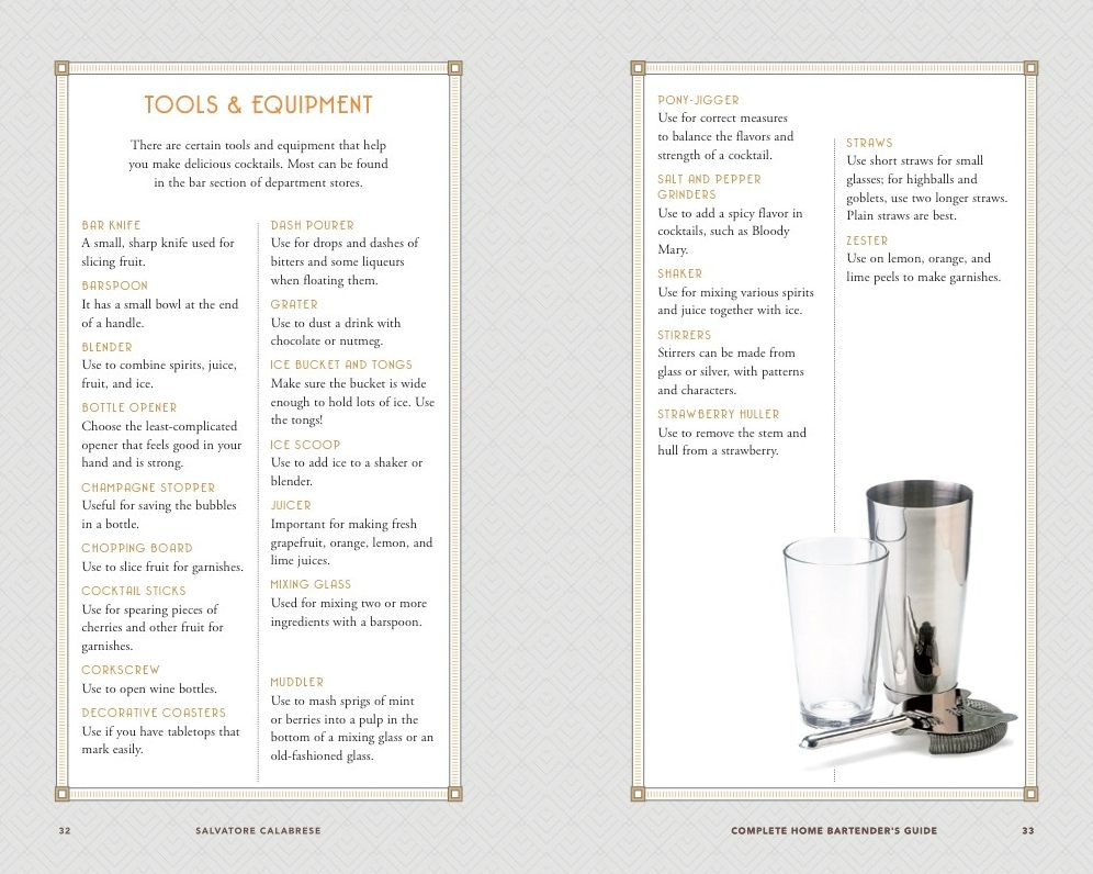 The Complete Home Bartender's Guide: Tools, Ingredients, Techniques, & Recipes for the Perfect Drink - A Cocktail Book