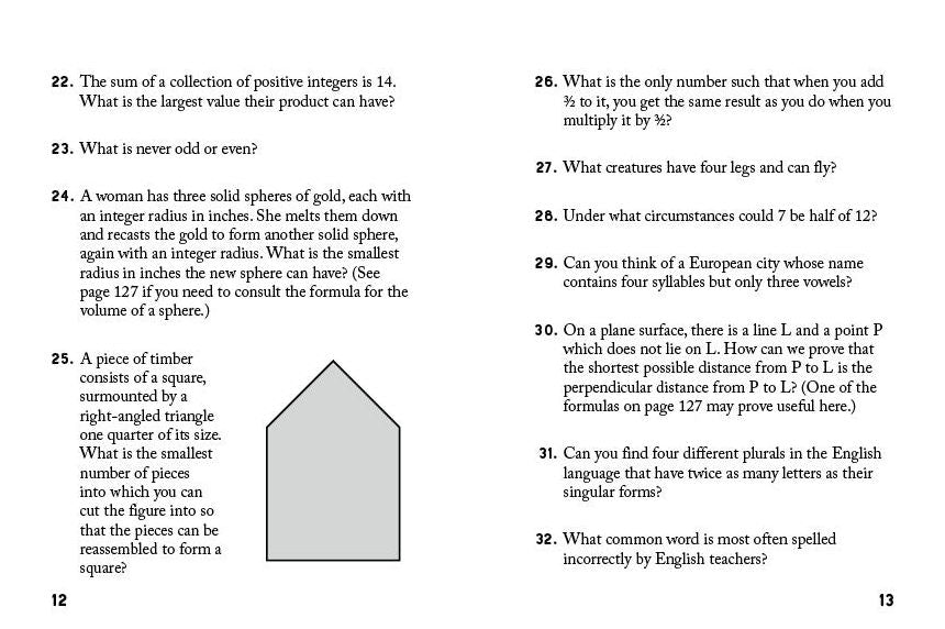 Sip & Solve Two-Minute Brainteasers