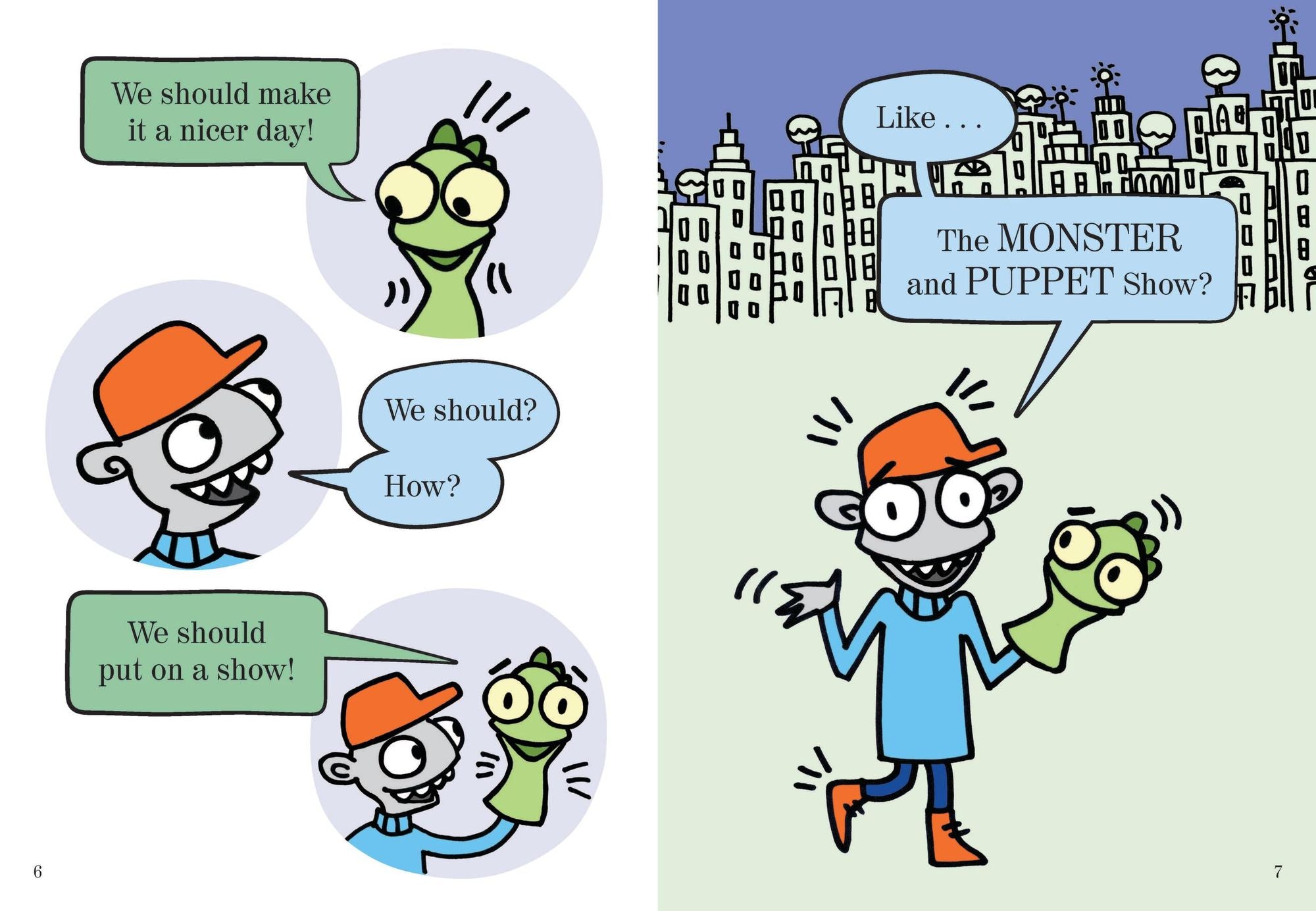 The Monster and Puppet Show!-Elephant & Piggie Like Reading!