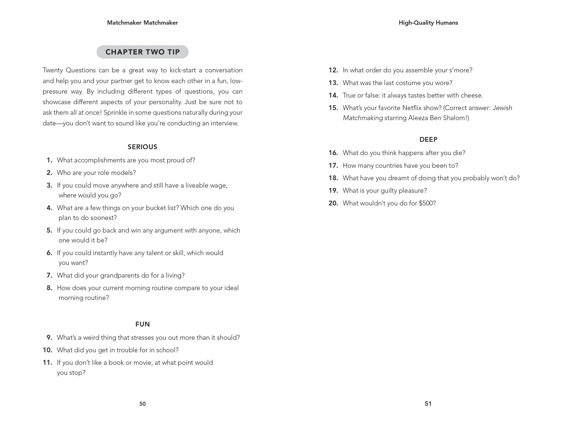 Matchmaker Matchmaker: Find Me a Love That Lasts