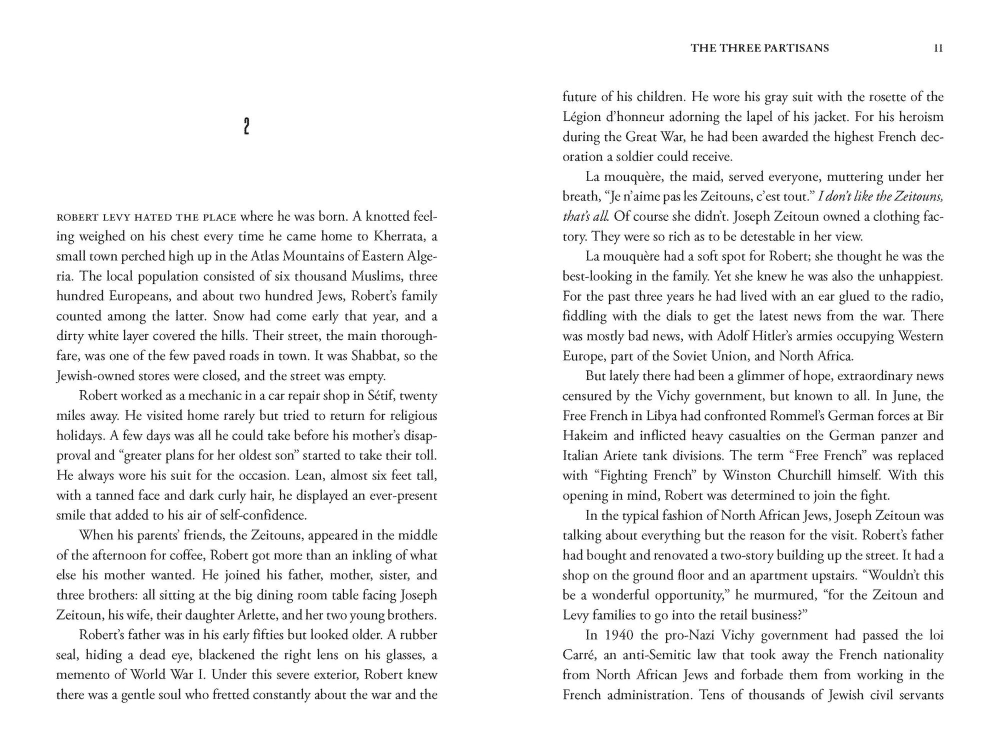 The Three Partisans: A Novel