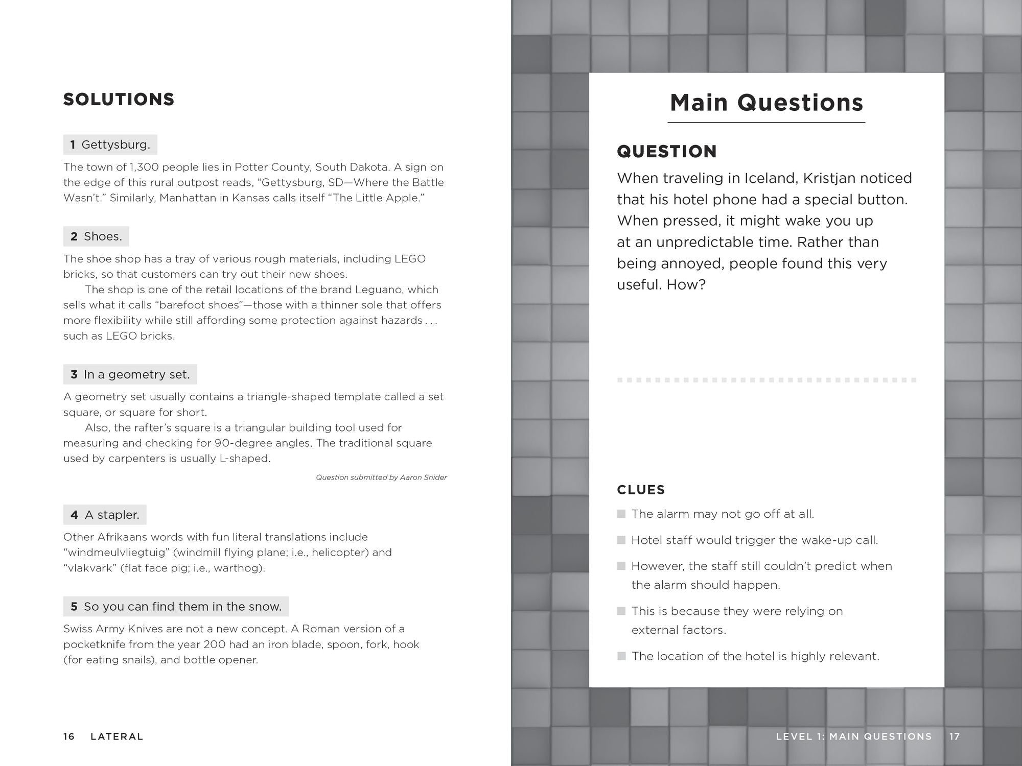 Lateral - Based on the Hit Podcast: Wonderful Answers to Weird Questions
