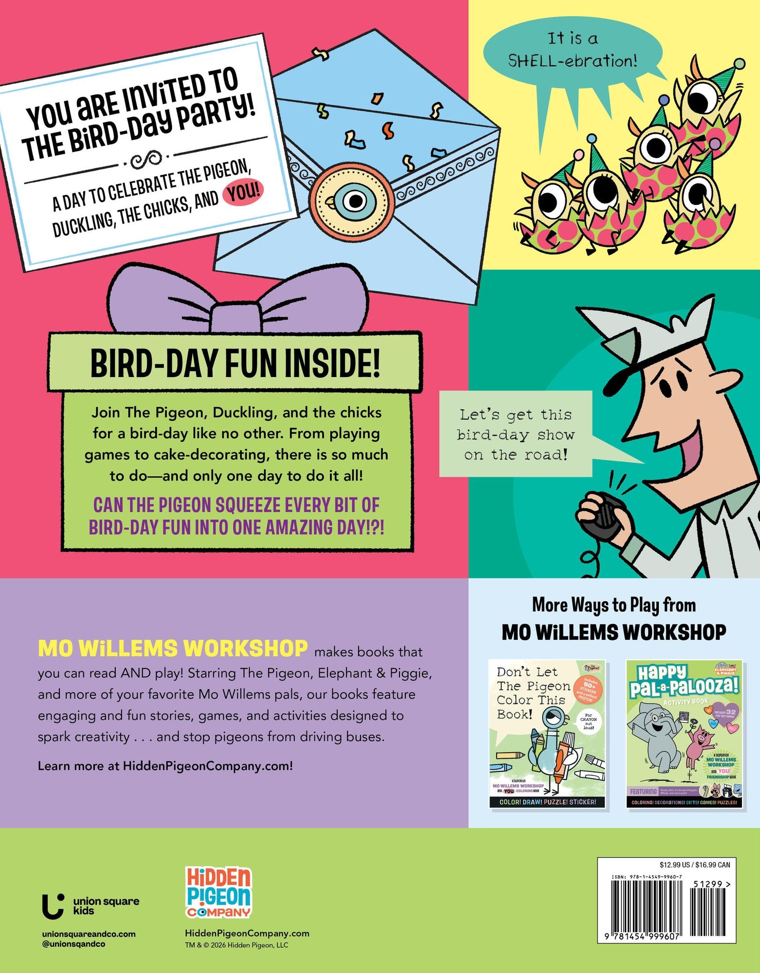It's The Pigeon Party Book!