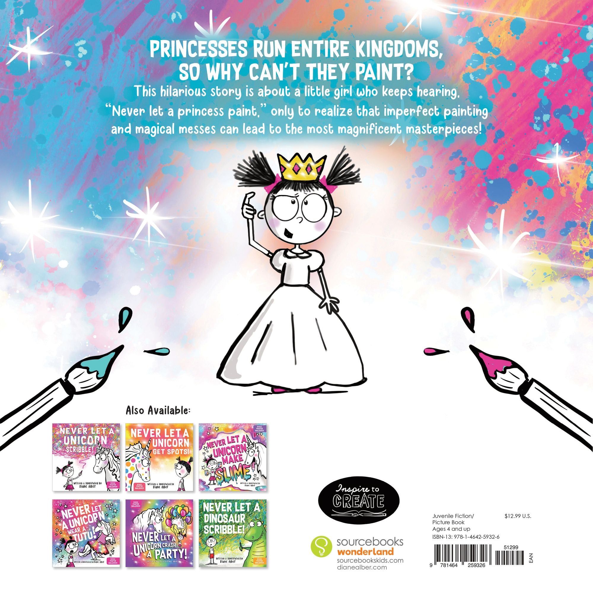 Never Let a Princess Paint: with her Unicorn!
