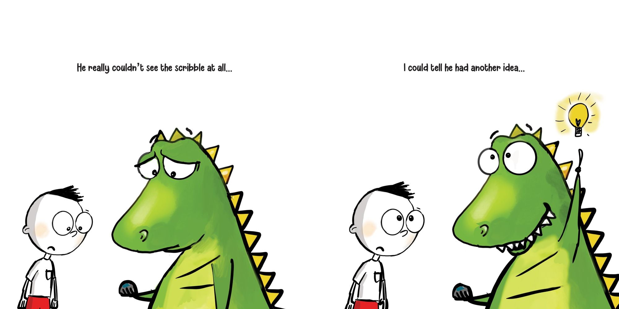 Never Let a Dinosaur Scribble